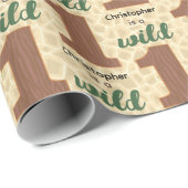 Wild One Birthday Wrapping Paper Cadeaupapier (Rol Hoek)