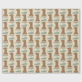 Wild One Birthday Wrapping Paper Cadeaupapier (Vlak)