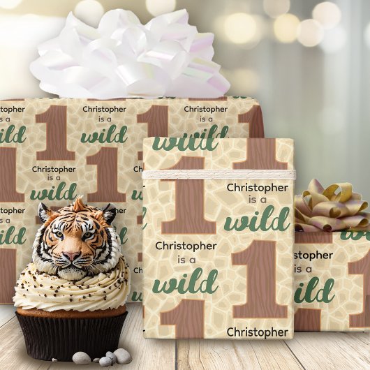 Wild One Birthday Wrapping Paper Cadeaupapier