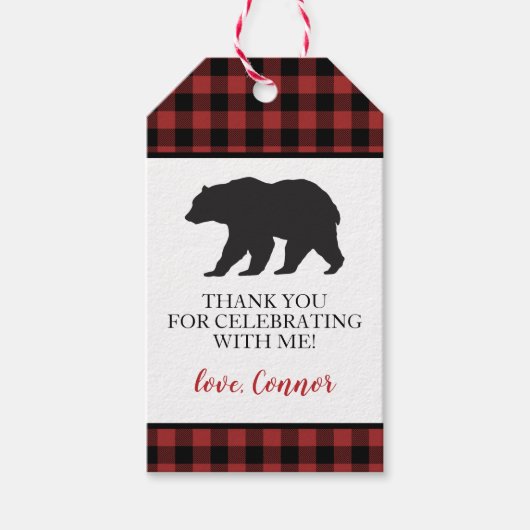 Wild One Black Beer Buffalo Pset bedankt Cadeaulabel (Voorkant)