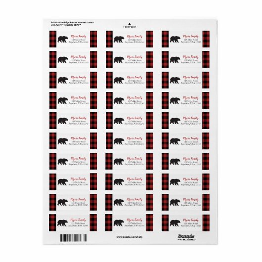 Wild One Black Beer Red Buffalo Pset Etiket (Full Sheet)