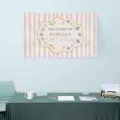 Wild One Bloem Boho Meisje Verjaardagsbanner Spandoek (Beurs)