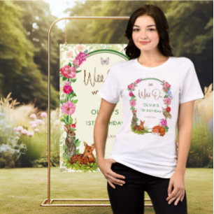 Wild One Bloemenweide Verjaardagsoutfit Tri-Blend Shirt