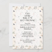 Wild One Bloemneutraal Baby shower Kaart (Voorkant)