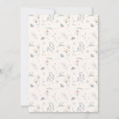 Wild One Bloemneutraal Baby shower Kaart (Achterkant)