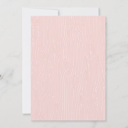 Wild One Bloemrijke Bosdier Eerste Verjaardagsuitn Kaart (Achterkant)