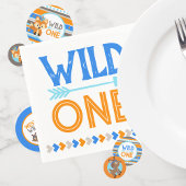 Wild One Blue Woodland Eerste Verjaardag Decoratie Confetti