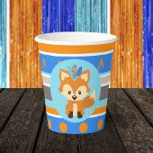 Wild One Blue Woodland Fox Party papieren bekers
