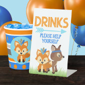 Wild One Blue Woodland Fox Party papieren bekers