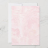 Wild One Boho Floral Pink Gold Birthday Kaart (Achterkant)