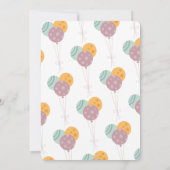 Wild One Boho Giraffe Girl 1e Verjaardag Kaart (Achterkant)