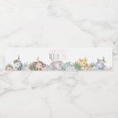 Wild One Boho Safari 1e verjaardag Etiket op fles (Enkel label)