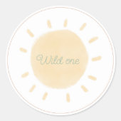 Wild One Boho Safari Animal Sticker (Voorkant)