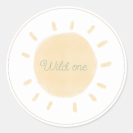 Wild One Boho Safari Animal Sticker