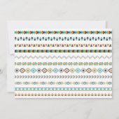 Wild One Boho Tribal Birthday Invitation Kaart (Achterkant)