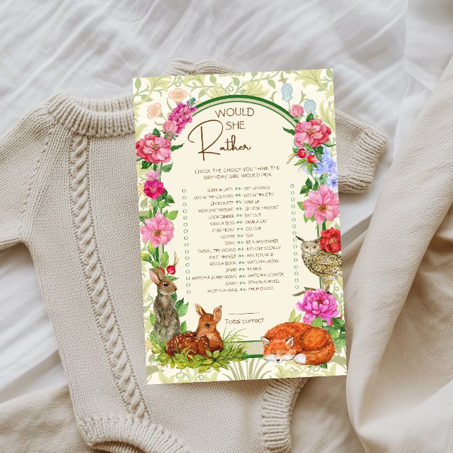 Wild One Bos Verjaardagsfeestje Spel (Creator heeft geüpload)