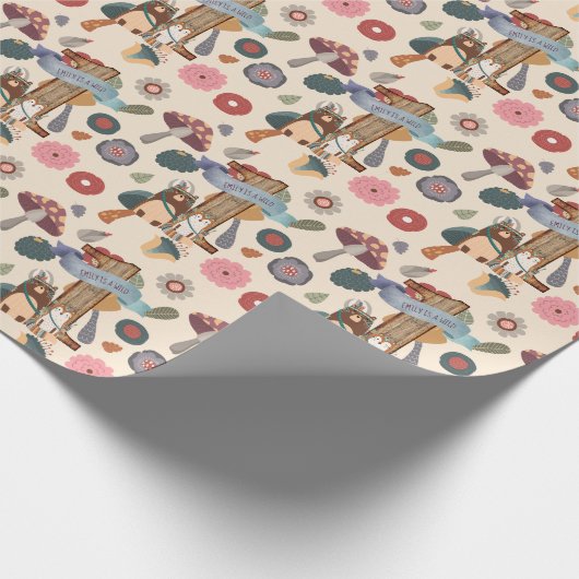 Wild One Bosdieren Feestversiering Aanpasbaar Cadeaupapier (Hoek)