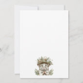 Wild One Boy 1e verjaardag Uitnodiging (Achterkant)