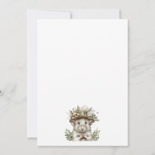 Wild One Boy 1e verjaardag Uitnodiging (Achterkant)