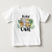 Wild One Boy 1st Birthday Oerwoud Safari Cute Baby (Voorkant)