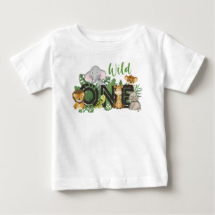 Wild One Boy 1st Birthday Oerwoud Safari Cute Baby