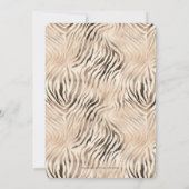 Wild one boy 1st birthday oerwoud safari thema kaart (Achterkant)