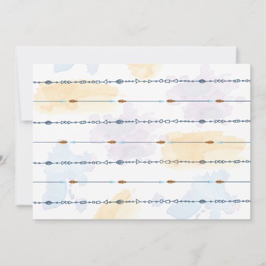 Wild One Boy First Birthday Uitnodiging (Achterkant)