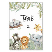 Wild One Boy Safari Jungle Animals Baby Shower  Kaart (Voorkant)