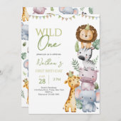 Wild One Boy Verjaardag Kaart (Voorkant / Achterkant)