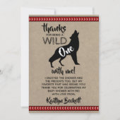 Wild One Boys Baby shower Bedankkaart (Voorkant)