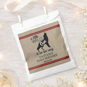 Wild One Boys Baby shower Bedankzakje