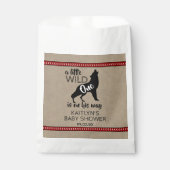 Wild One Boys Baby shower Bedankzakje (Voorkant)