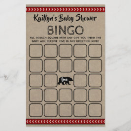 Wild One Boys Baby shower Bingo