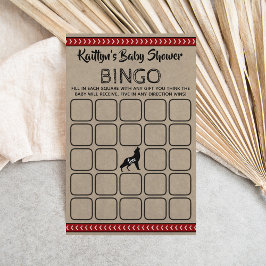 Wild One Boys Baby shower Bingo