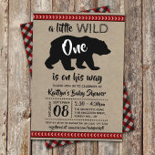 Wild One Boys Baby shower Kaart