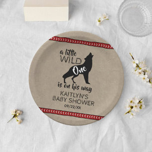 Wild One Boys Baby shower Papieren Bordje