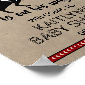 Wild One Boys Baby shower Welkom Poster (Hoek)