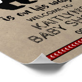 Wild One Boys Baby shower Welkom Poster (Hoek)