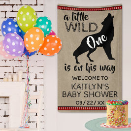 Wild One Boys Baby shower Welkom Spandoek