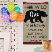 Wild One Boys Baby shower Welkom Spandoek