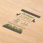 Wild One Boys First Birthday Party Acryl Uitnodigingen (Laagn)