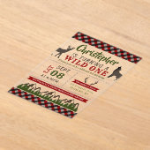 Wild One Boys First Birthday Party Acryl Uitnodigingen (Laagn)