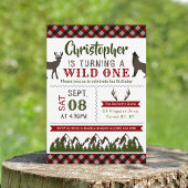 Wild One Boys First Birthday Party Kaart