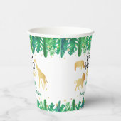 Wild One Boys First Birthday Party Papieren Bekers (Rechts)