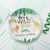 Wild One Boys First Birthday Party Papieren Bordje