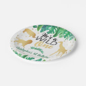 Wild One Boys First Birthday Party Papieren Bordje (Gekanteld)