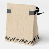 Wild One Boys Rustic Pset Lumberjack Baby shower Bedankdoosjes (Achterkant)