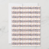 Wild One Boys Tipi Verjaardag Uitnodiging (Achterkant)