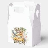 Wild one boys verjaardag safari dieren bedankdoosjes (Geopend)