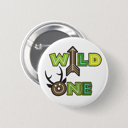 Wild One Button Design (Voorkant /achterkant)